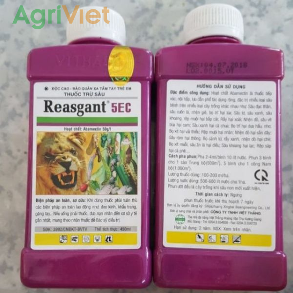 Thuốc trừ sâu róm ở ổi Reasgant 5EC