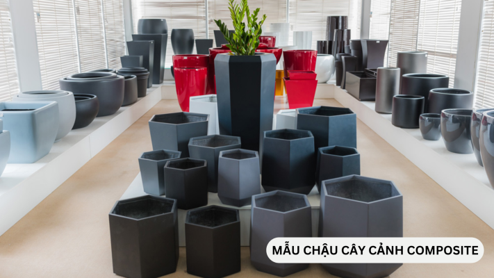 Mẫu chậu cây cảnh composite phổ biến