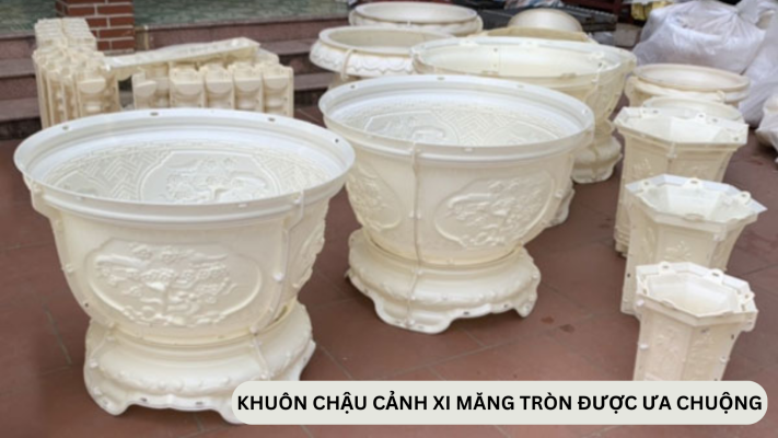 Vì sao khuôn chậu cảnh xi măng tròn lại được ưa chuộng?